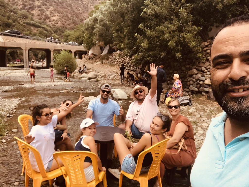 Lunch at Ourika valley river