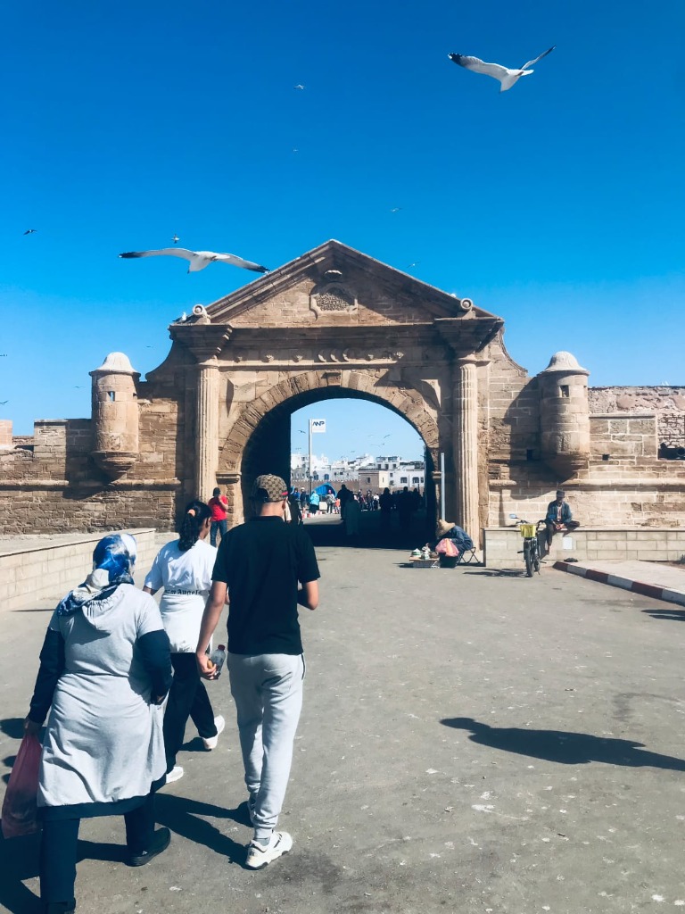 Walking to Essaouira gate