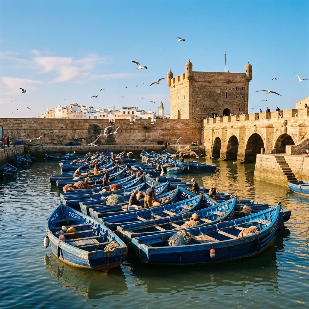 Essaouira Port Boats